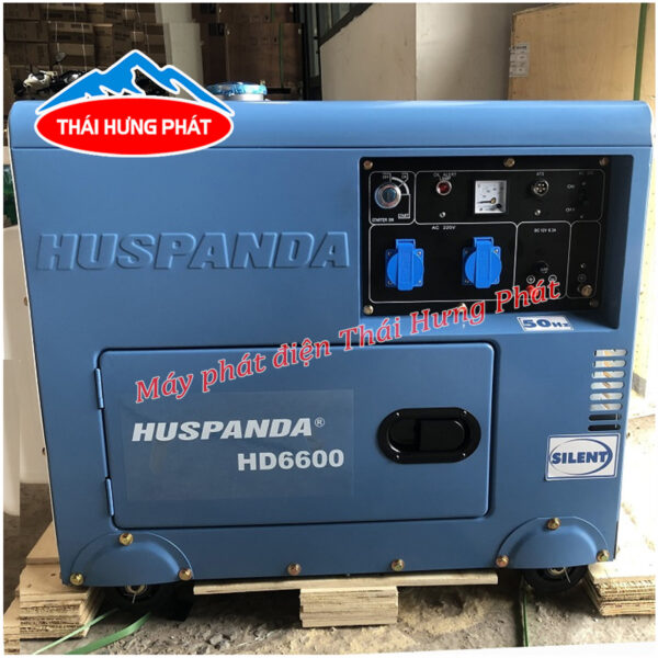 Máy Phát Điện Chạy Dầu Huspanda HD6600 Chống Ồn (5kW)