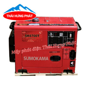 Máy phát điện Sumokama SK6700T 5kW chạy dầu, có đề