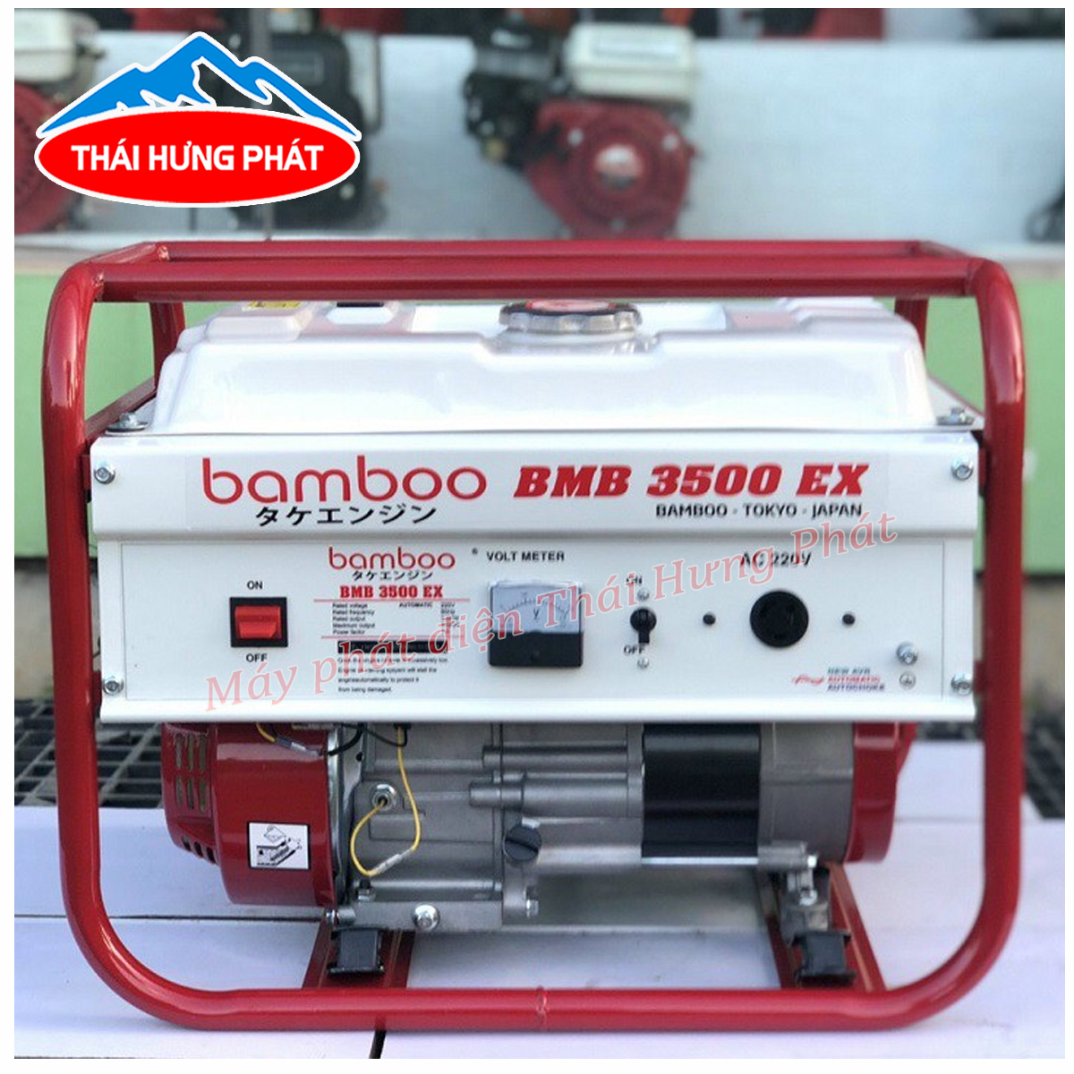 Máy phát điện Bamboo 3kW BMB3500EX chạy xăng