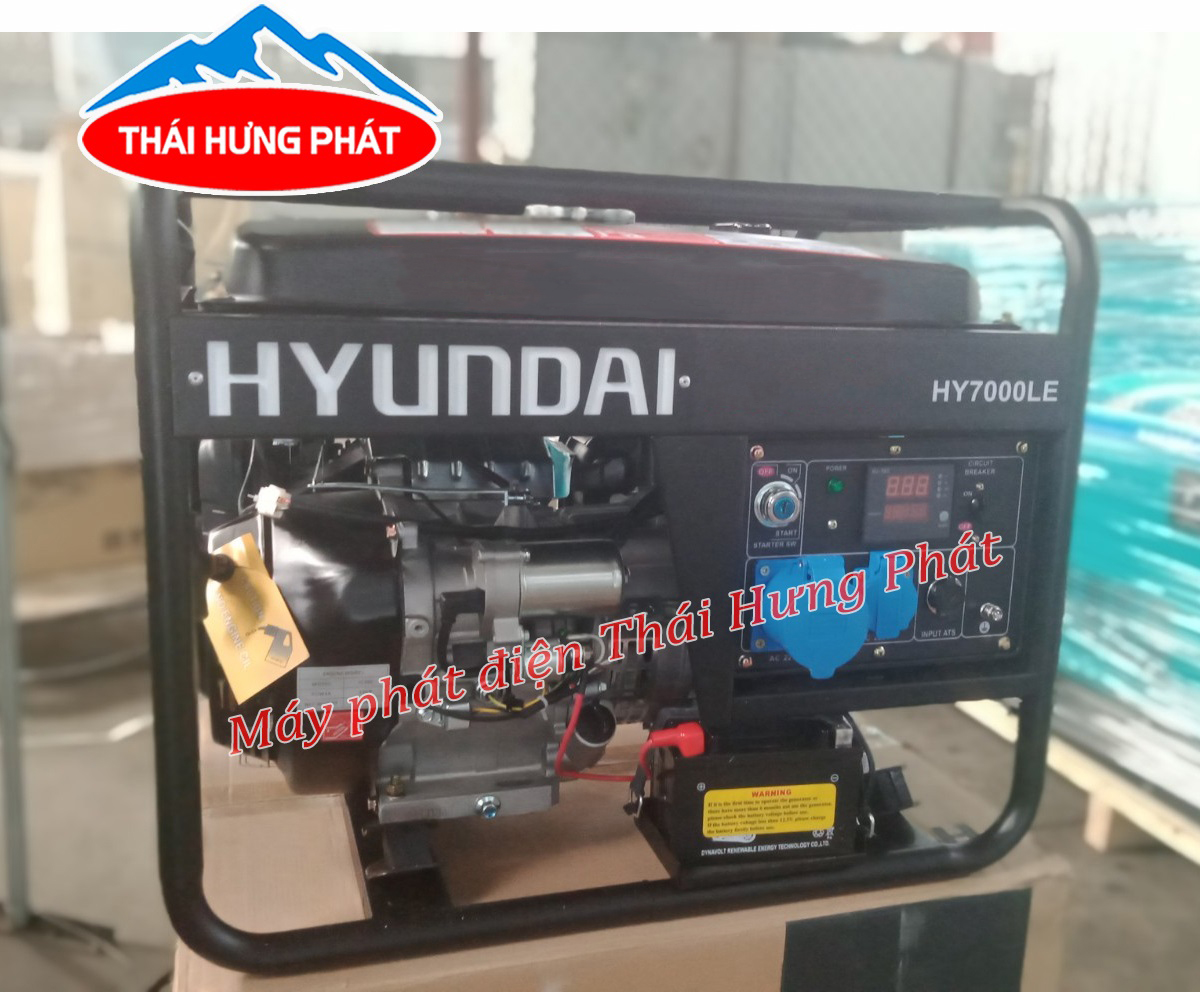 Máy phát điện Hyundai HY7000LE chạy xăng (5kVA – 5.5kVA)