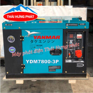 Máy phát điện Yanmar 6kW chạy dầu YDM7800 (3Pha)