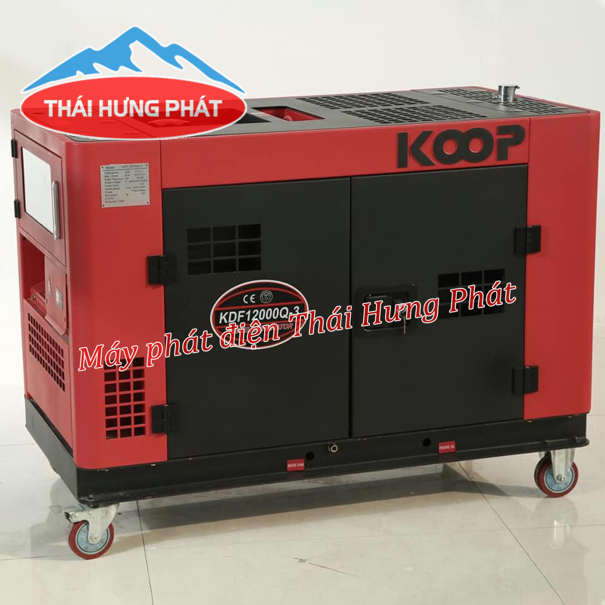 Máy phát điện Koop chạy dầu 10kW KDF12000Q-3