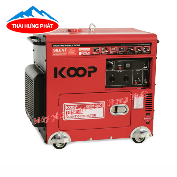 Máy phát điện Koop KDF8500Q chạy dầu 6kW