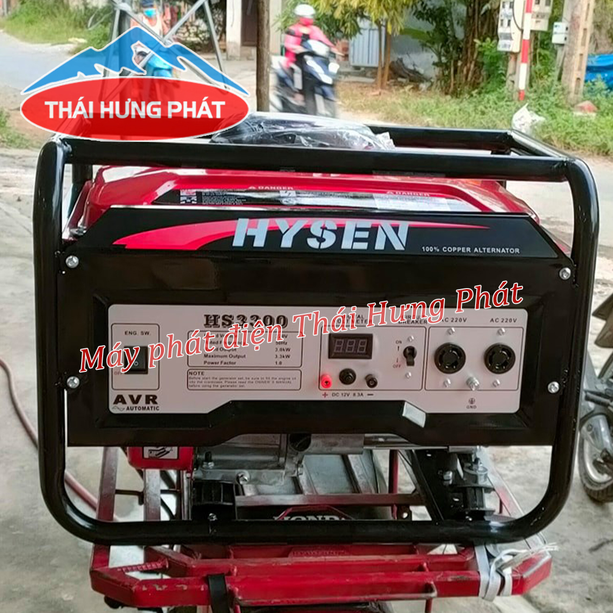 Máy phát điện gia đình Hysen HS3300 3kW chạy xăng