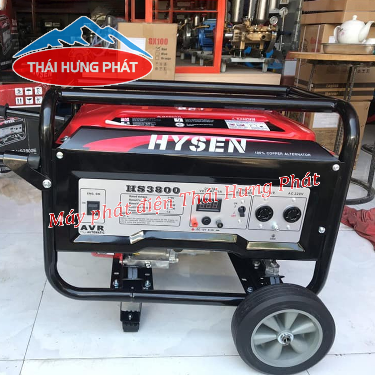 Máy phát điện Hysen 3800 3kW chạy xăng | Máy phát điện Hysen HS3800