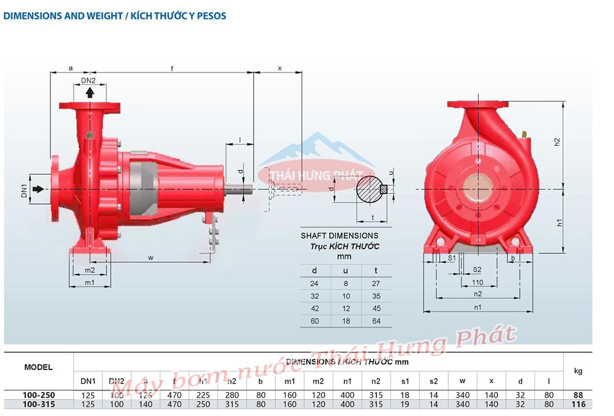 Máy bơm PCCC Diesel 100HP VNPY HLR100-315/75 75kW