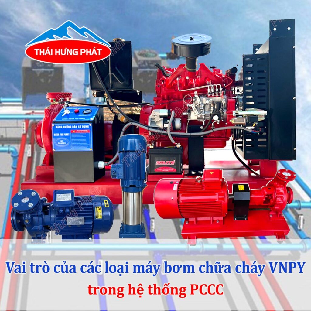 Vai trò của các loại máy bơm chữa cháy VNPY trong hệ thống PCCC