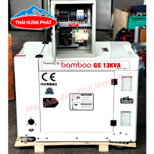 Máy phát điện BamBoo BMB GS13KVA 10kW chạy dầu 1-3pha (có tủ ATS)