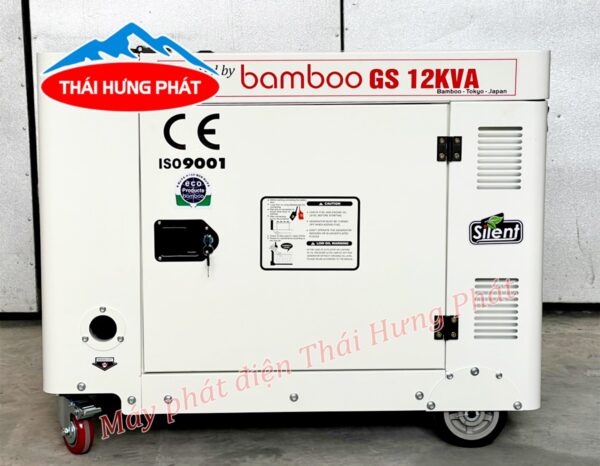Máy phát điện BamBoo BmBGS12KVA 9kW chạy dầu 1-3 pha