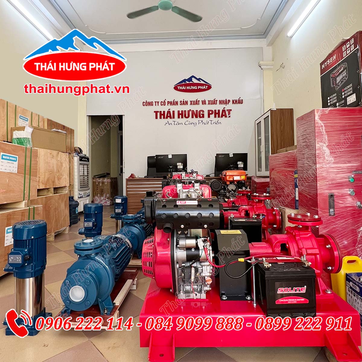 Mua máy bơm phòng cháy chữa cháy chất lượng, giá rẻ tại tỉnh Bình Thuận