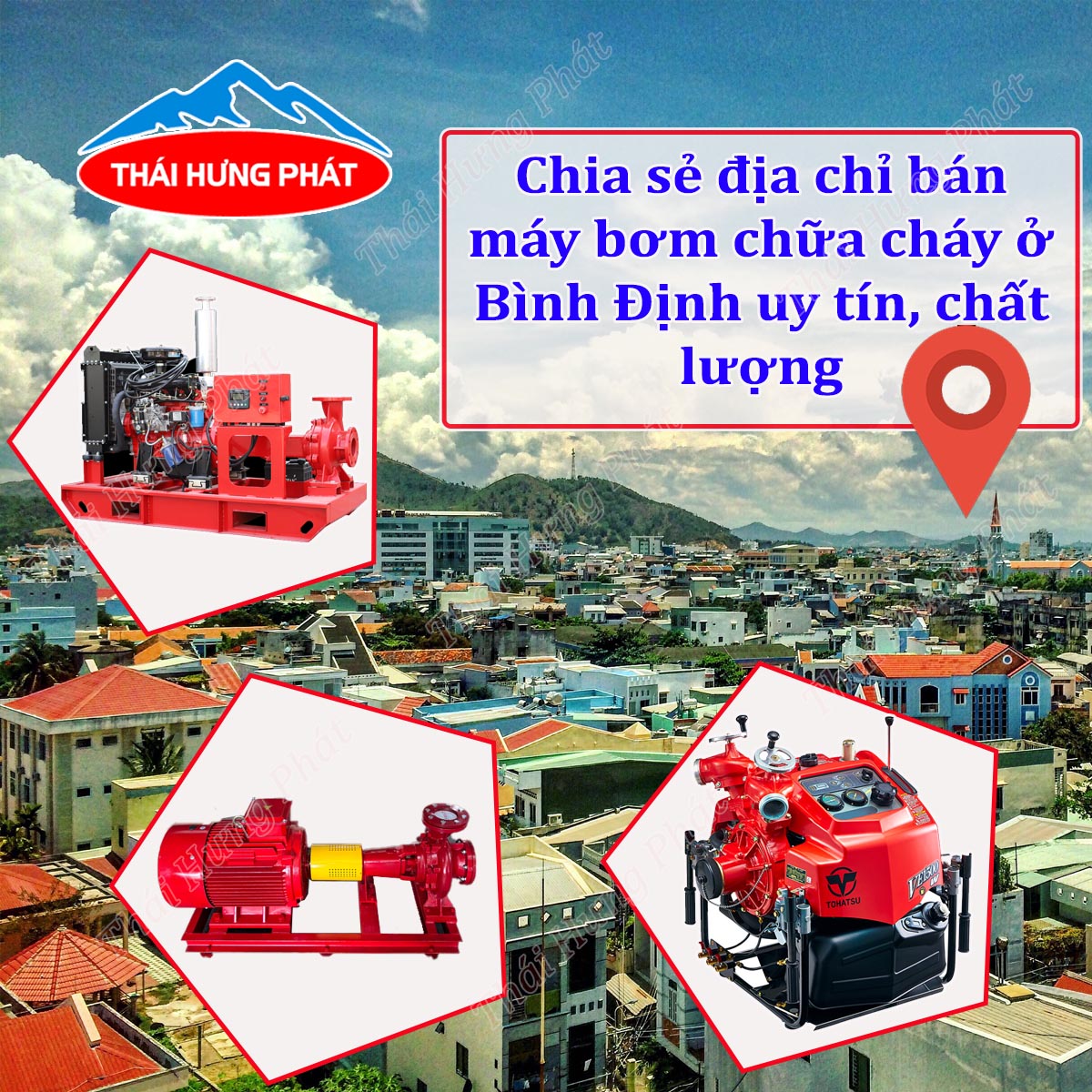 Mua máy bơm phòng cháy chữa cháy nhập khẩu tại Bình Định