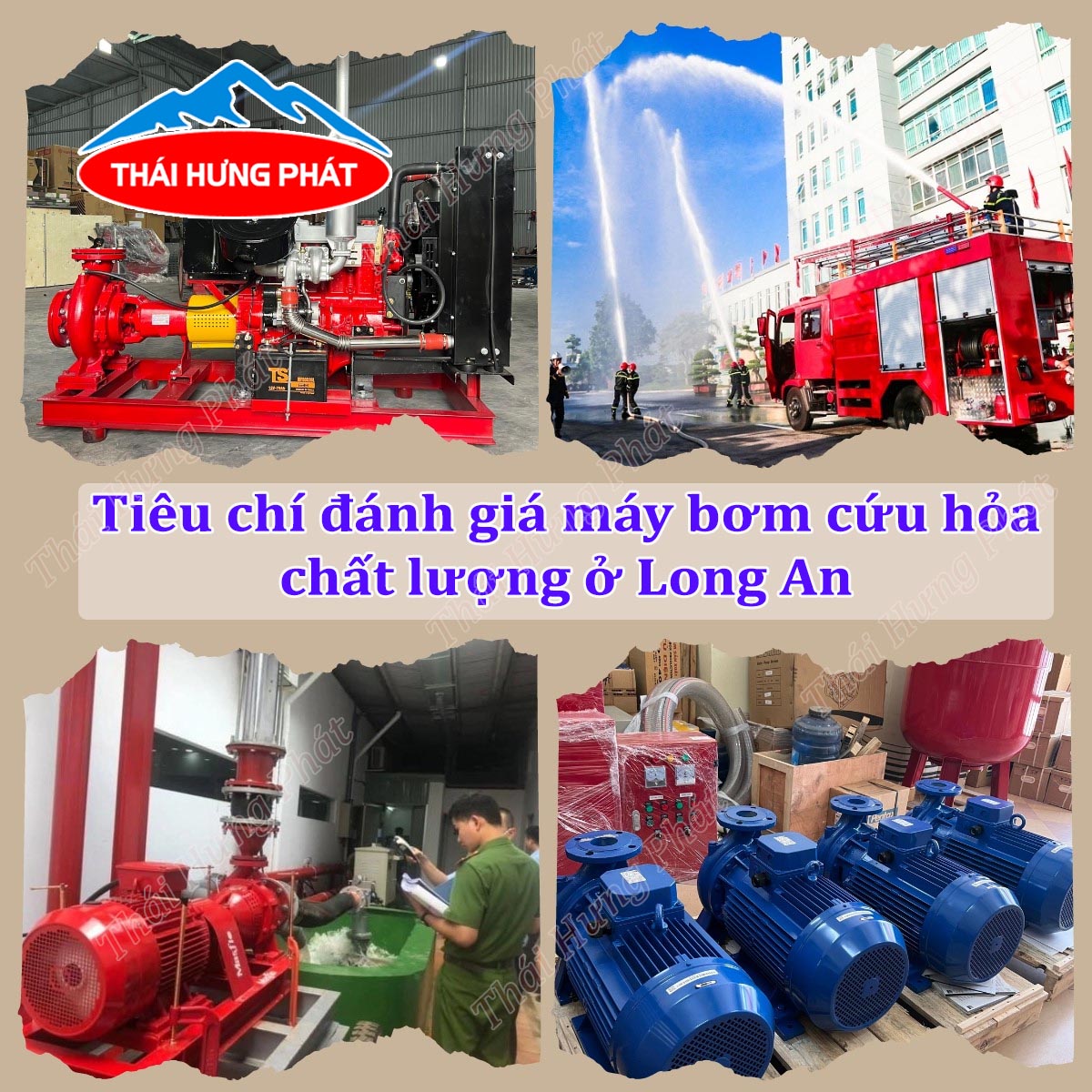 Đơn vị bán máy bơm chữa cháy chất lượng tại tỉnh Long An
