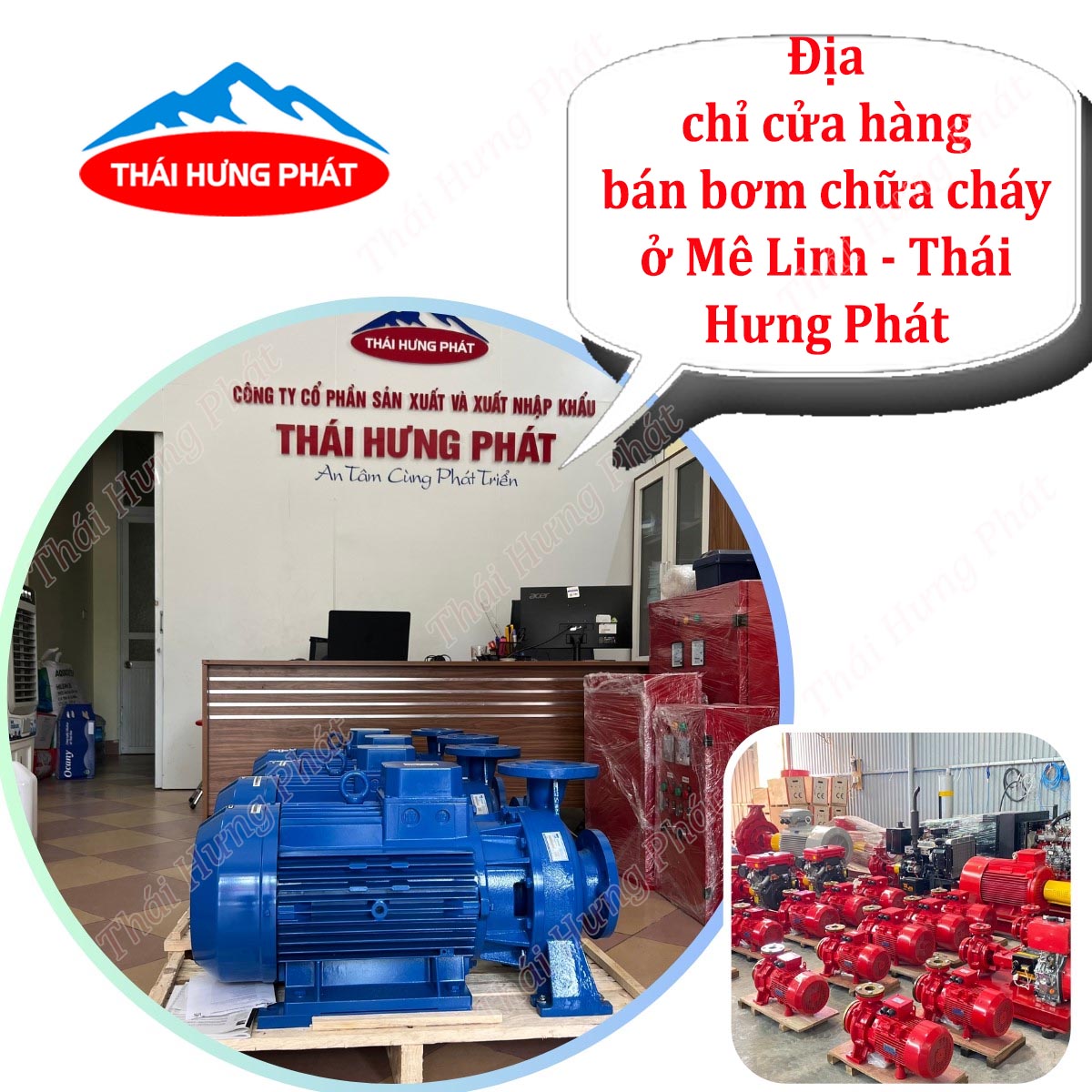 Cửa hàng bán máy bơm PCCC giá rẻ ở Mê Linh uy tín, chất lượng