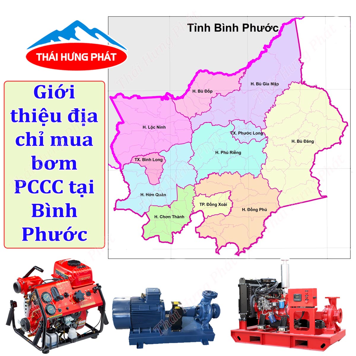 Công ty bán máy bơm PCCC chất lượng tại tỉnh Bình Phước
