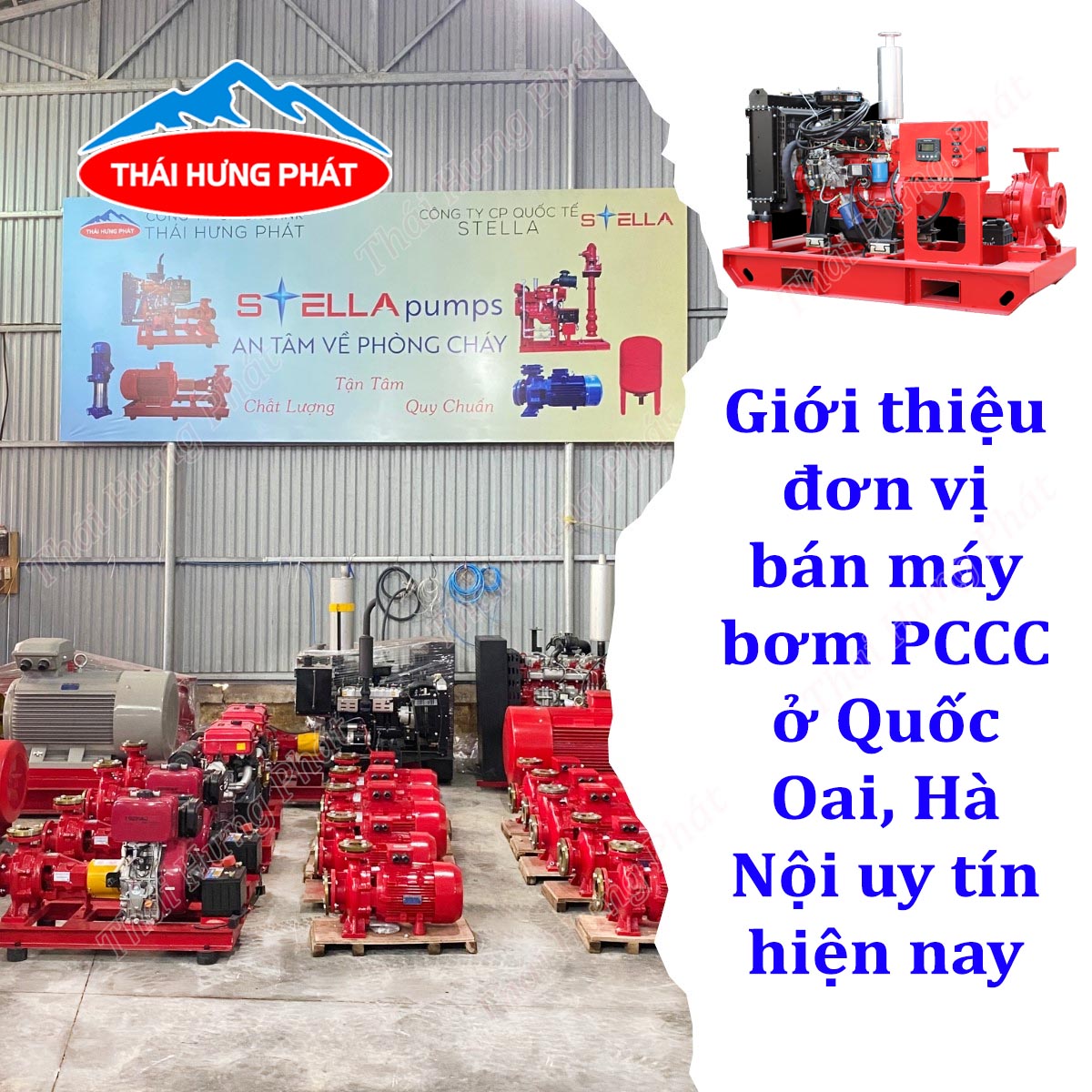 Tổng đại lý máy bơm PCCC nhập khẩu ở huyện Quốc Oai Hà Nội