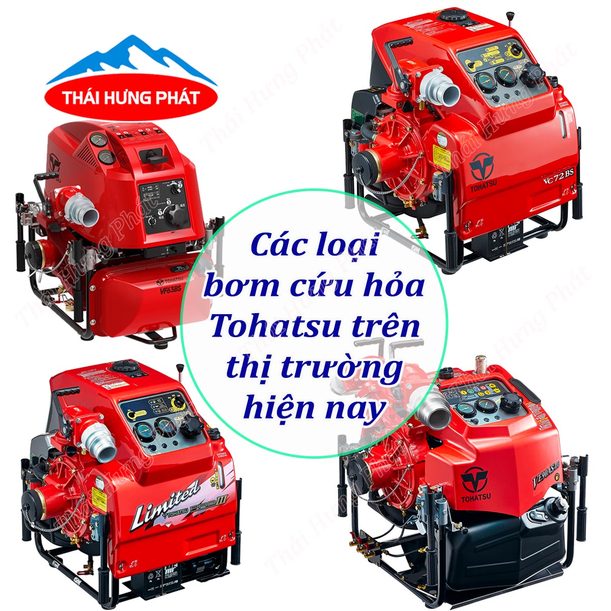 Các loại máy bơm chữa cháy Tohatsu bán chạy nhất tại Thái Hưng Phát
