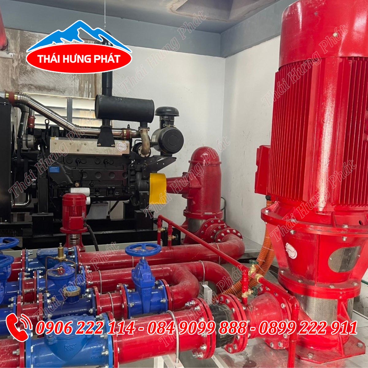 Đơn vị sản xuất máy bơm chữa cháy chất lượng Thái Hưng Phát