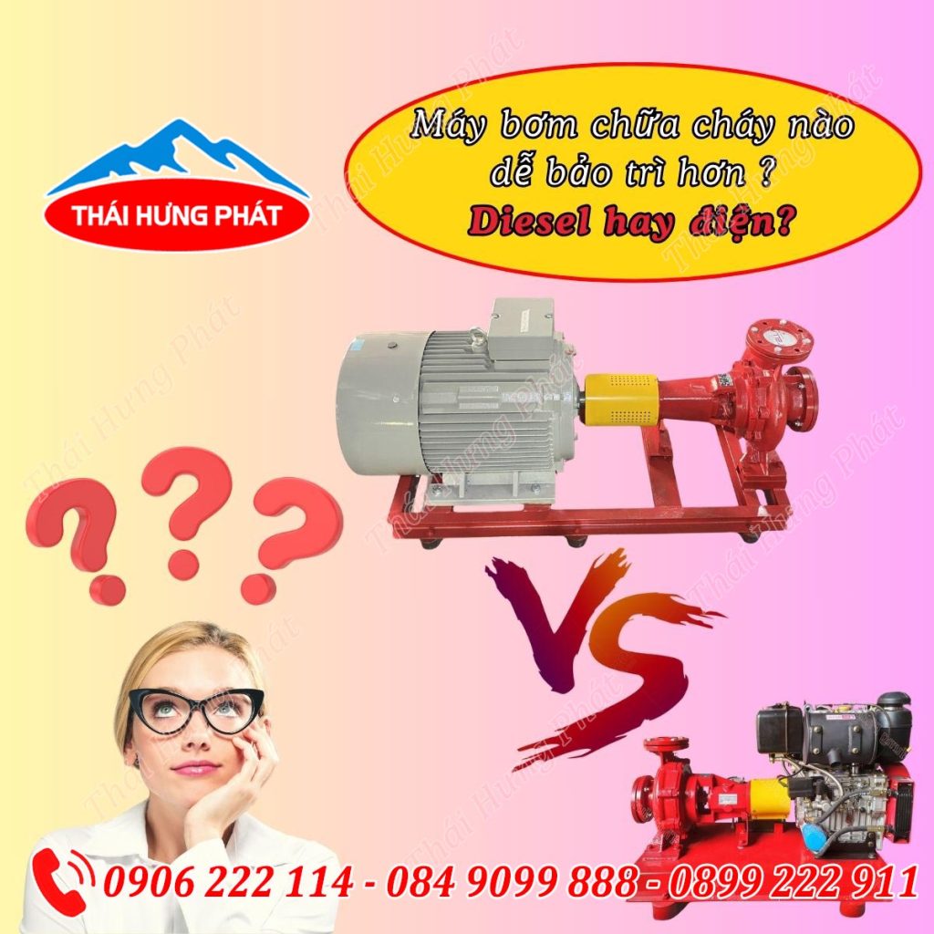 [Giải đáp] Máy bơm chữa cháy nào dễ bảo trì hơn: Diesel hay điện?