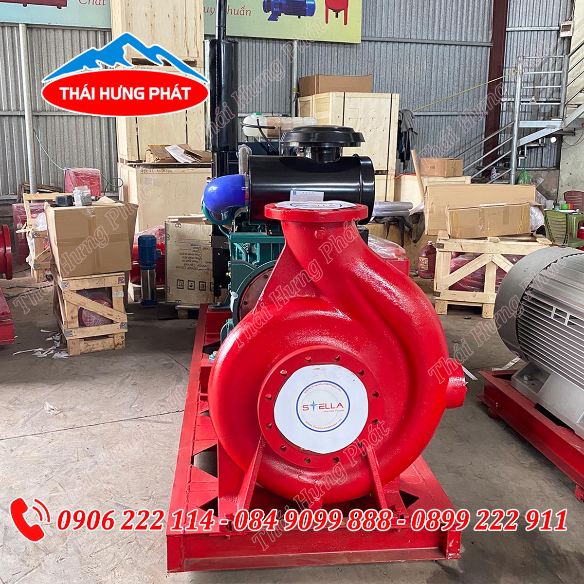 Máy bơm chữa cháy Diesel Stella STR200-500/250 250kW Máy bơm chữa cháy Diesel Stella STR200-500/250 250kW