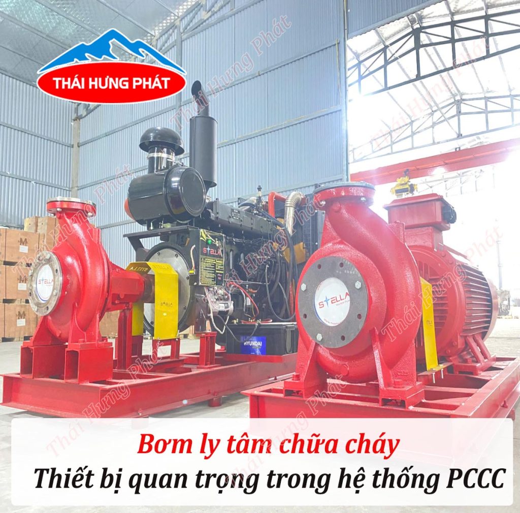 Bơm ly tâm chữa cháy - Thiết bị quan trọng trong hệ thống PCCC