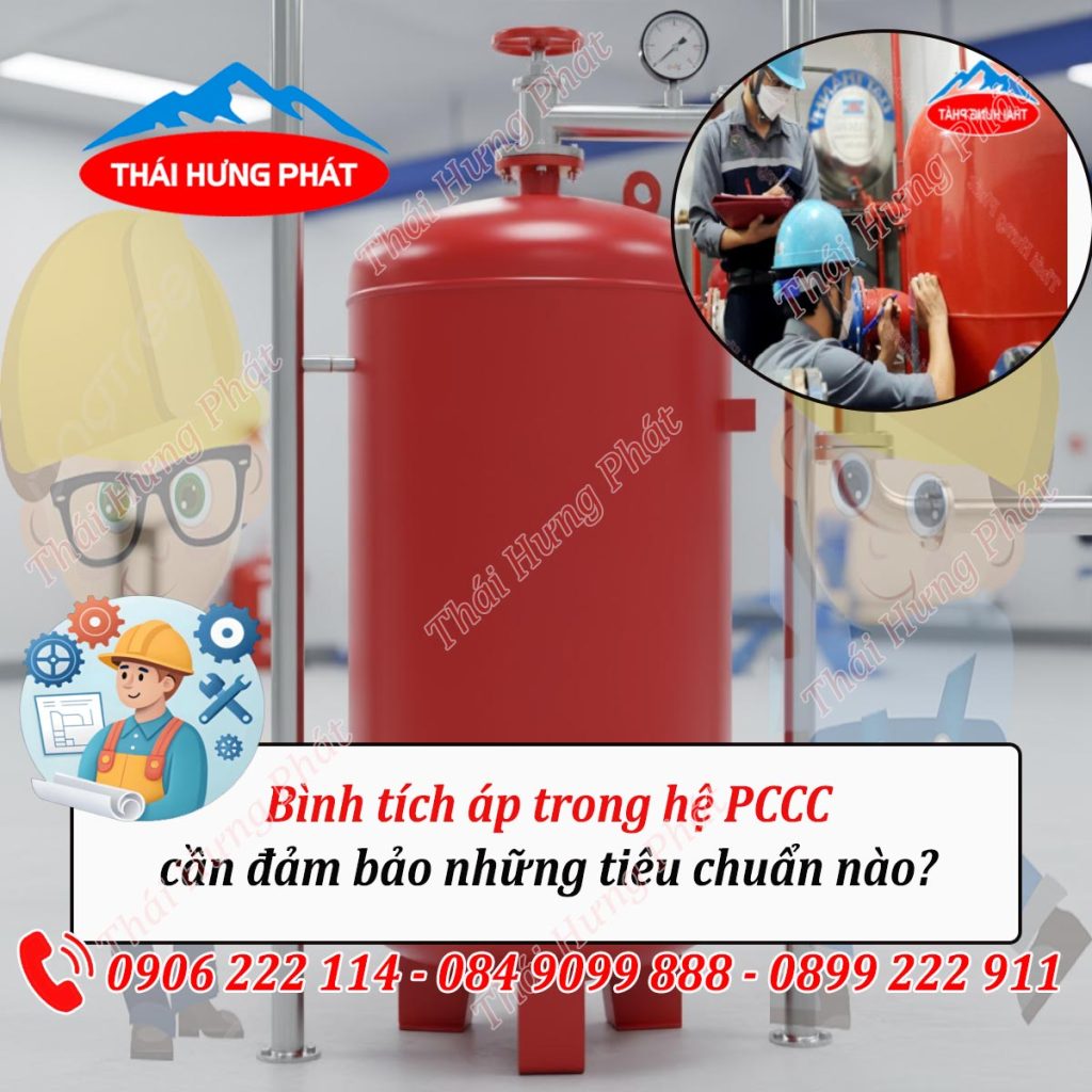 Bình tích áp trong hệ PCCC cần đảm bảo những tiêu chuẩn nào?