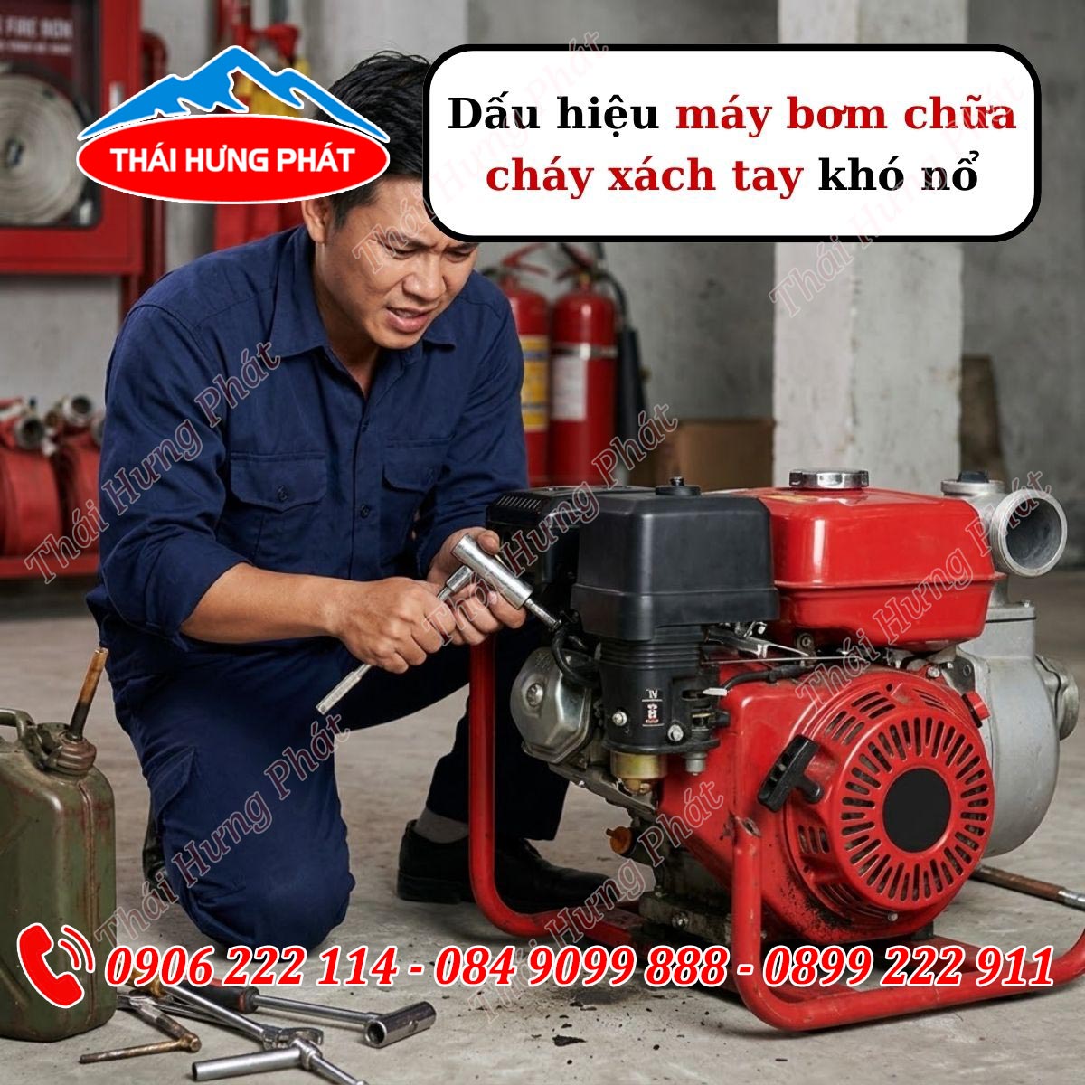 Hướng dẫn xử lý triệt để tình trạng máy bơm chữa cháy xách tay khó khởi động Hướng dẫn xử lý triệt để tình trạng máy bơm chữa cháy xách tay khó khởi động