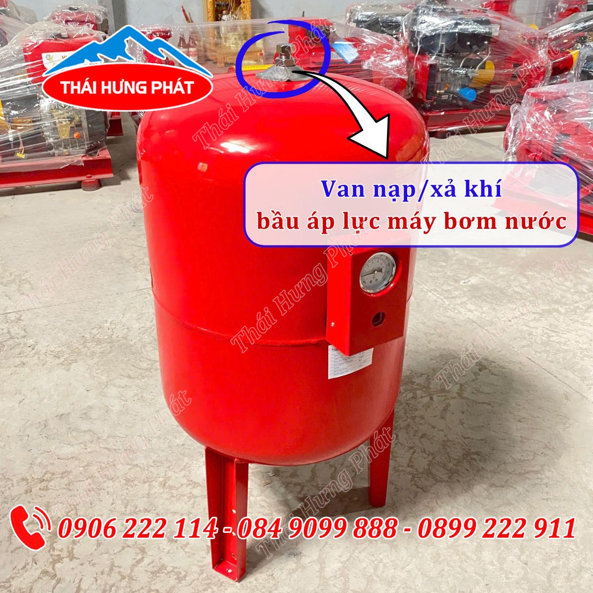 Tại sao bầu áp lực máy bơm nước chỉ có van nạp xả khí mà không có van an toàn