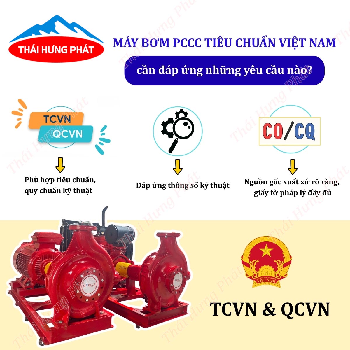 Máy bơm PCCC tiêu chuẩn Việt Nam cần đáp ứng những yêu cầu nào?
